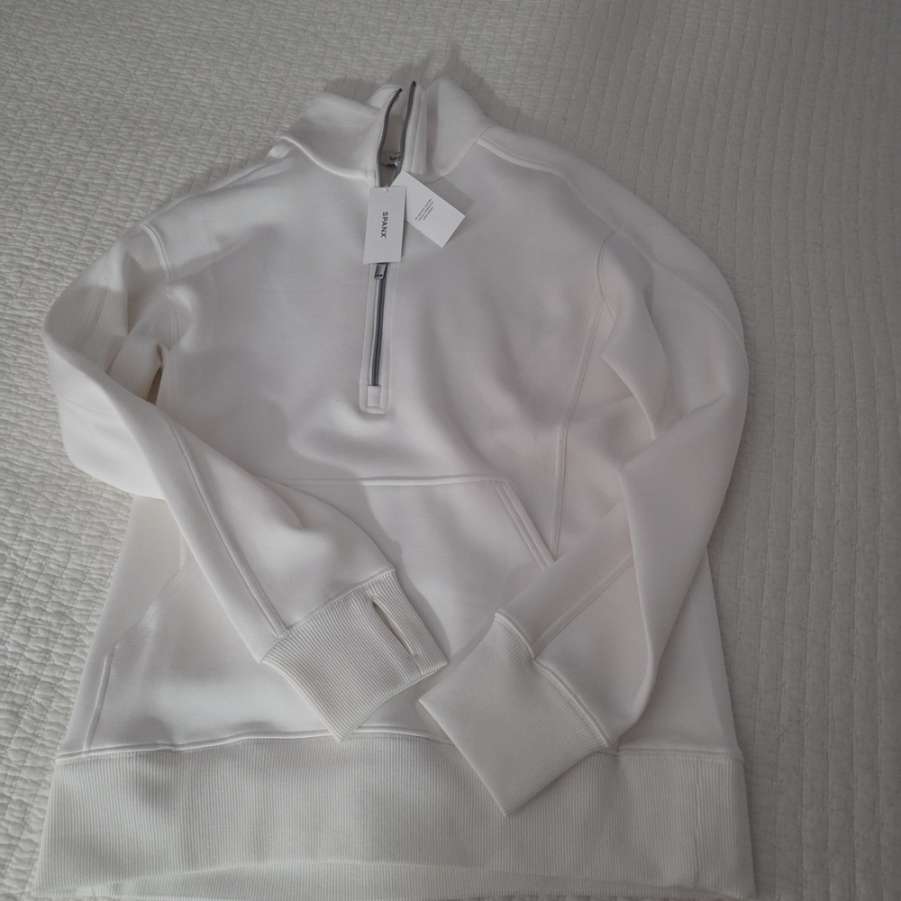 SPANX Cloud-Like White Pullover - Picture 1 of 3